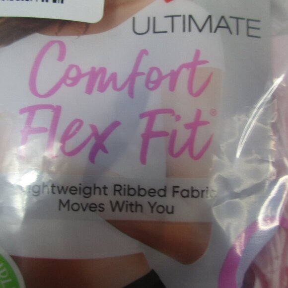 4 Pack Hanes‎ Thong Panties Womens Size 7 Multicolor Polyester Ribbed Flex Fit - Picture 2 of 5